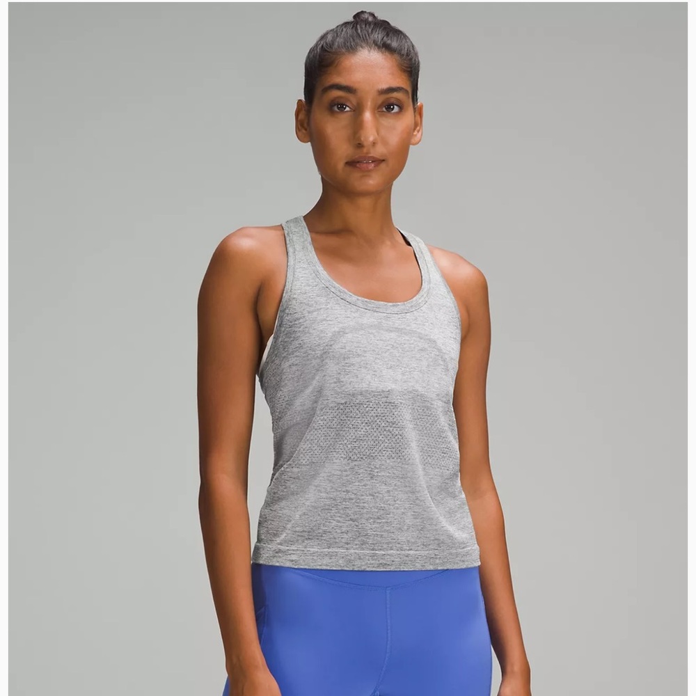Lululemon Swiftly Tech Racerback Tank Top 2.0 Race Length Size 6 Gray
